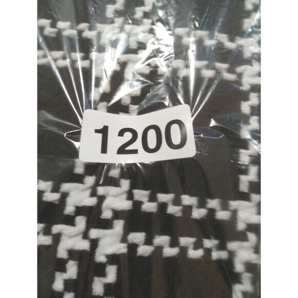 Talbots Black & White All Over Print Geometric Tunic Sweater Women’s Capsule M - Picture 7 of 7